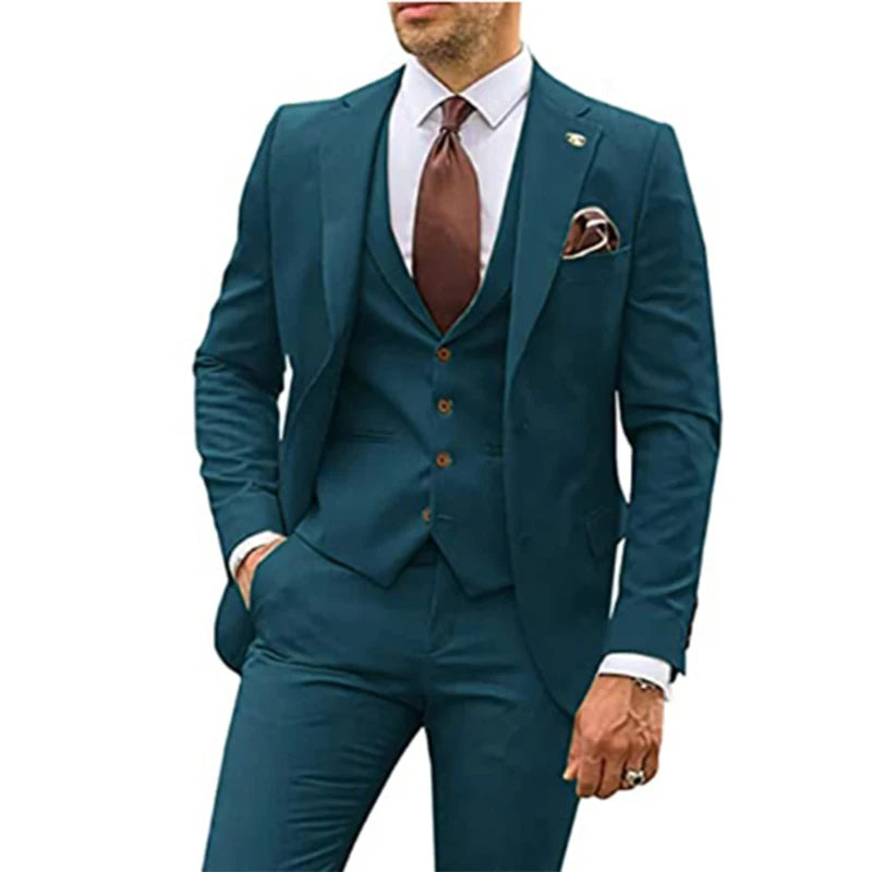 3 Pieces Tuxedo Suits for Men Slim Fit