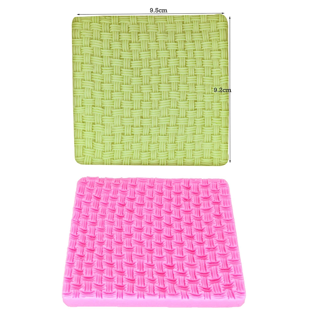 Texture Molding Silicone Molds for Fondant Cake Decorating Molded