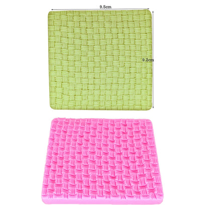 Texture Molding Silicone Molds for Fondant Cake Decorating Molded