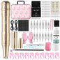 DM Wireless Permanent Makeup Machine Kit Micropigmentation Microblading Pen Eyebrow Tattoo Kit With Ink 15PCS Eyebrow Needles