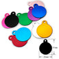 Random Mix 100pcs Aluminum Blank Dog Cat ID Pendant Engravable Ornament Tag Plates