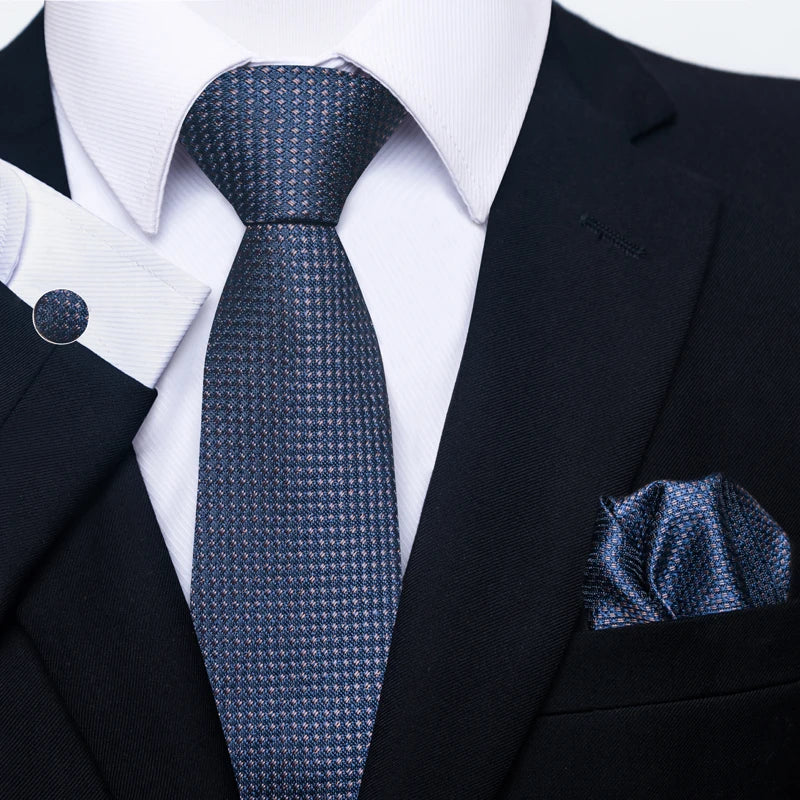 Silk Tie Pocket Squares Necktie Suit Accessories