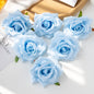 100PC 10CM Wholesale Artificial Flowers for Scrapbook Christmas Home Decor Wedding Garden Rose Arch Fake Silk Head Candy Box