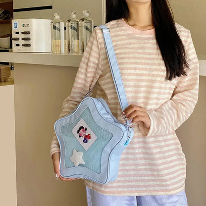 Kawaii Ita Star Crossbody – Original Anime Two‑Dimensional Ulzzang Shoulder Bag for Girls
