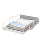 Single‑Layer Stackable File Tray – Durable A4 Desktop Document Organizer for School & Study Spaces