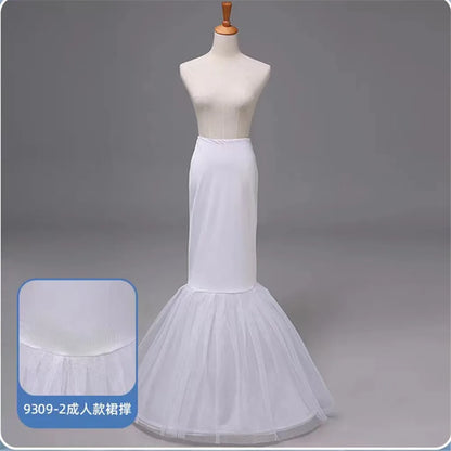 6 Hoop 3 Hoop 8 HoopCrinoline Black White Long Wedding Petticoat Ball Gown Dress Underskirt Skirt Half Slips Wedding Accessories