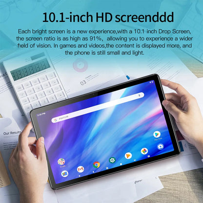 2026 Pad Pro 10.1" Tablet – Octa‑Core, 4GB+64GB, Dual SIM, WiFi, Google Play, 6000mAh