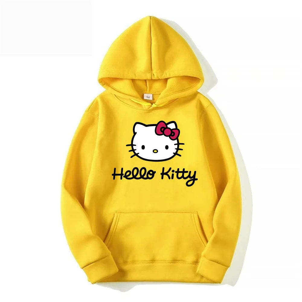 Hello Kitty Women’s Hoodie – Casual Y2K Long Sleeve Sweatshirt