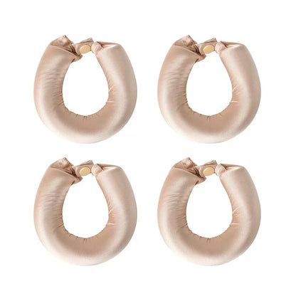 Heatless Satin Hair Curling Rod Headband – No‑Heat Soft Sleep Rollers for Effortless Lazy Curls
