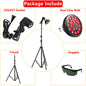 E27 LED Red 54W Light Therapy Lamp 660nm & 850nm Infrared Bulb with Floor Stand for Skin Care Pain Relief 360° Adjustable