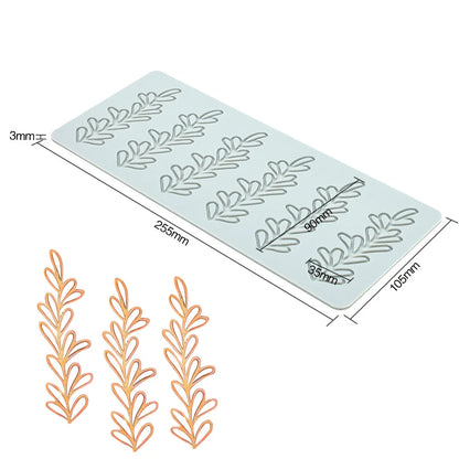 Multi leaf geometric flower silicone cake lace mold Cake decoration tools DIY Leaf Baking Decoration Border decoration lace mold