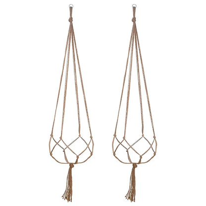 Hanging Plant Pot Hanging Basket Vases with Hook Creative Macrame Suspension Plant Planters for Hanging  Flower Pot Net