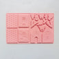 1PC Christmas House Building block Chocolate Silicone Mold Cake Decoration DIY Gingerbread House Shape Biscuits Stencil Baking