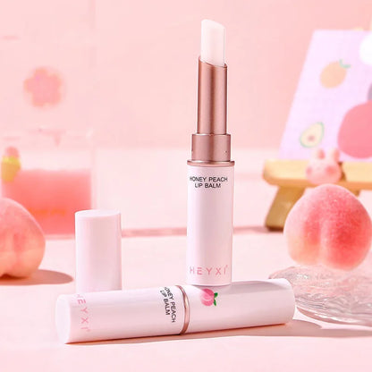 Honey Peach Lip Balm Color Change Lipstick Lips Plumper Moisturizing Hydrating Nourishing Beauty Lips Skin Carae Cosmetics