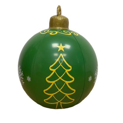 60CM Outdoor Christmas Inflatable Decorated Ball PVC Giant Big Balls Xmas Tree Decoration Inflatable Toy Ball Christmas Supplies
