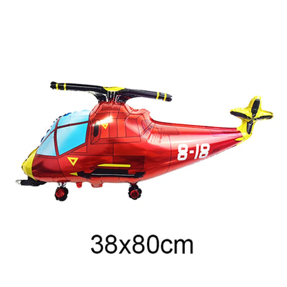 Fighter Balloon Boy Airplane Birthday Party Helicopter Plane Balloon Aircraft Balloon for Aviator Themed Birthday Party Decor