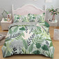 Botanical Leaves Duvet Cover Floral Print King Bedding Set Soft Microfiber Geometric Pattern Comforter Cover With 2 Pillowcases