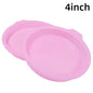 FAIS DU 2-8pcs Silicone Cake Pan 4/6/8inch Round Cake Layer Set Silicone Bakeware Mold for Baking Tools Rainbow Cake and Mousse