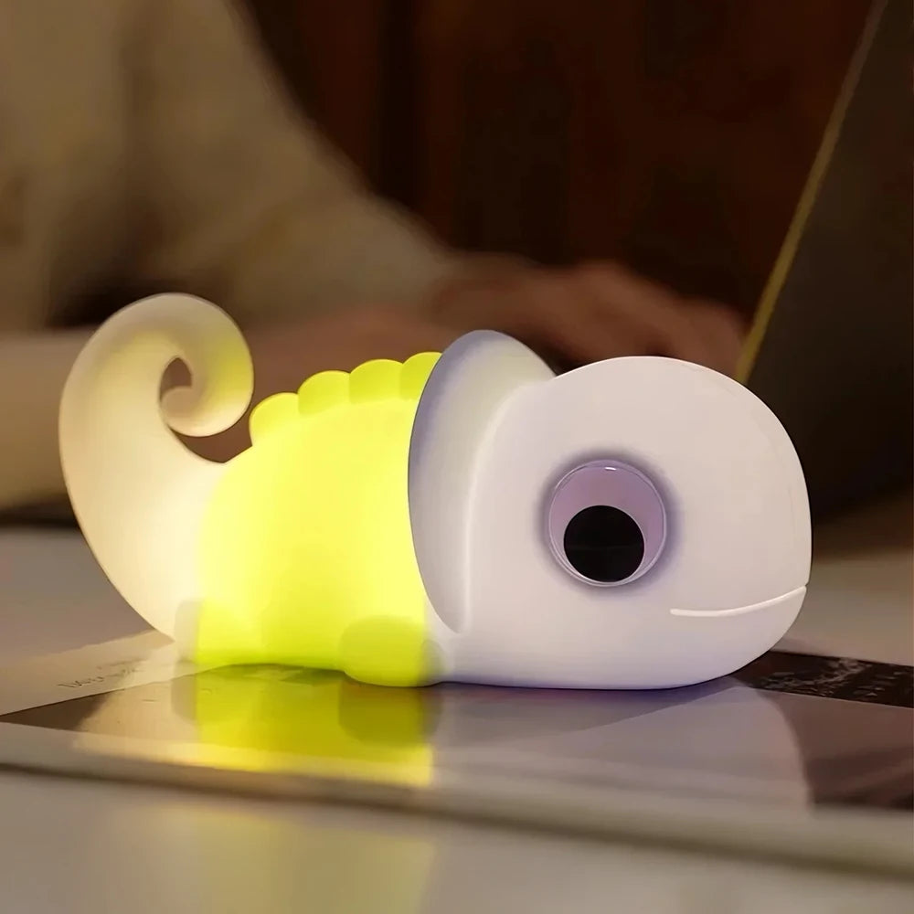 Silicone Night Light – Soft Dimmable LED Squishy Animal Bedside Lamp for Nursery & Gift Giving