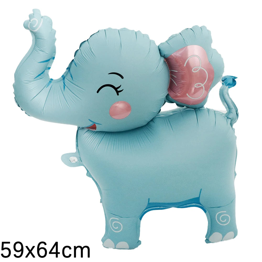 3D Standing  Elephant Aluminum Film Balloon Birthday Party Decorations Supplies Baby Shower Wedding Theme Party Balloon