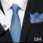 Tie Pocket Squares Cufflink Necktie Set