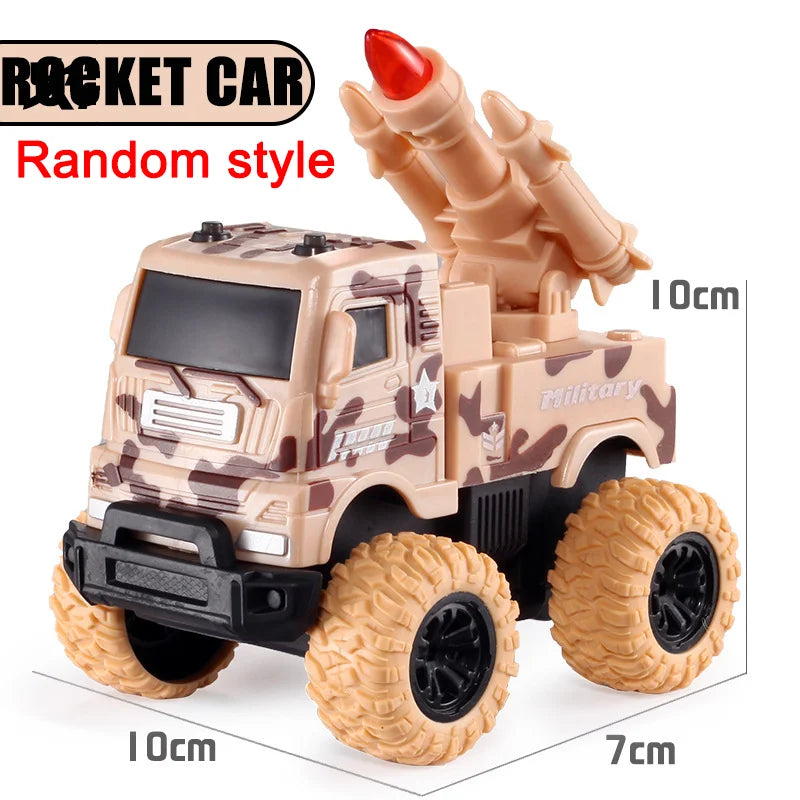 Pull Back Toy Car Inertial Rotation Car Four-wheel Drive Off-road Vehicle SUV Racing Power Children's Toy Car