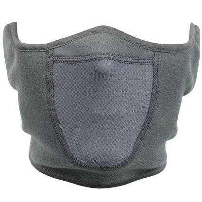 Fleece Thermal Neck Warmer with Ear Cover: Winter Scarf, Mask, and Bandana for Men and Women - Ideal for Skiing, Cycling, Snowboarding, and Hiking