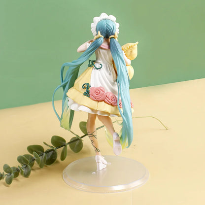 New Hatsune Miku Anime Figure Fairy Mirror Sleeping Beauty Peripheral Figures Car Ornaments Model Decoration Toys Birthday Gifts