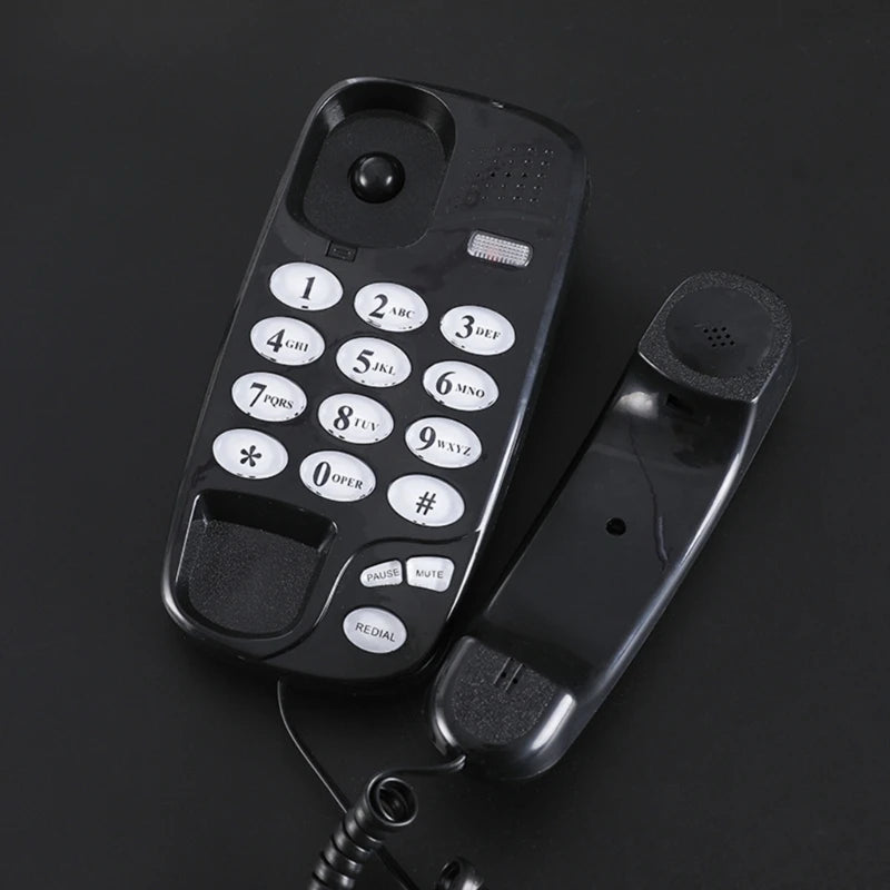 KXT-580 Big Button Corded Phone Telephones Landline Phone with Call Light Redial Pause Support Wall Mount or Desk Phone