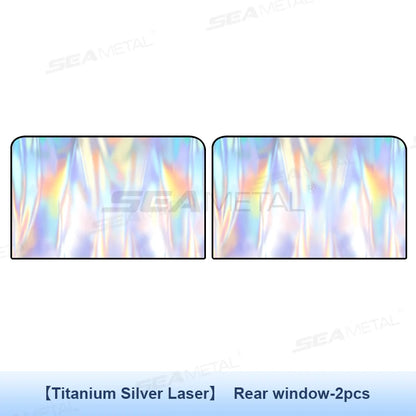 SEAMETAL Magnetic Car Side Window Curtains UV-Reflective Sun Shade Sun Protection Cover Anti-Glare Privacy Curtains for Baby