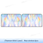 SEAMETAL Magnetic Car Side Window Curtains UV-Reflective Sun Shade Sun Protection Cover Anti-Glare Privacy Curtains for Baby
