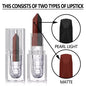 Soft Matte Two Tone 2-in-1 Lipstick Smooth Matte Lip Gloss Bright Color Long lasting Sexy Women's Cosmetics