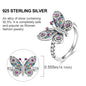 925 Sterling Silver Ring – Colorful Cubic Zirconia Women’s Wedding & Engagement Jewelry