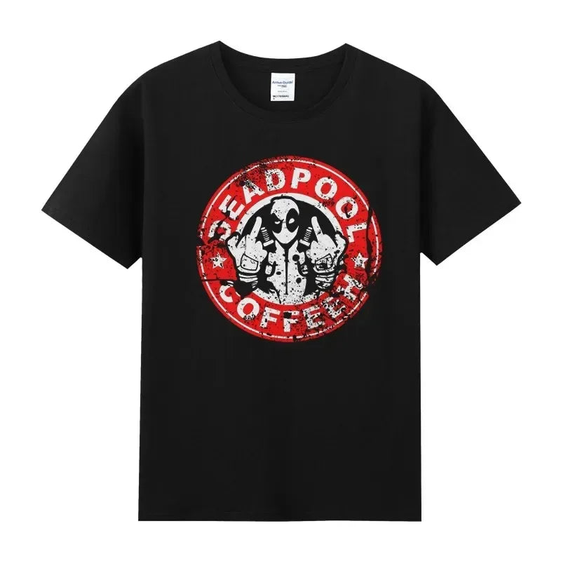 Marvel Hero Deadpool cotton round neck short-sleeved men's T-shirt