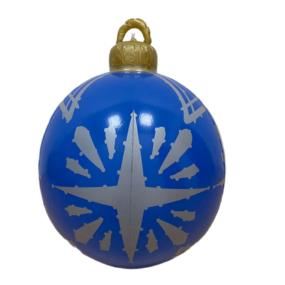 60CM Outdoor Christmas Inflatable Decorated Ball PVC Giant Big Balls Xmas Tree Decoration Inflatable Toy Ball Christmas Supplies