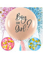 1PCS 36IN skin color blue pink paper scraps gender revealing balloon suitable for baby welcome parties, birthday parties