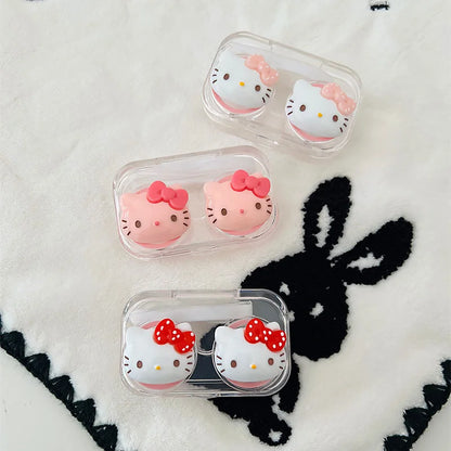 New Hello Kitty Contact Lens Case Transparent