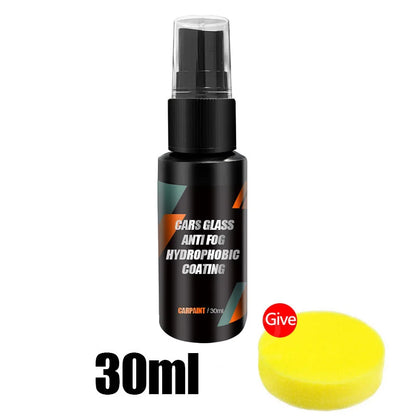 Car Glass Anti-Rain Water Spray Repellent Nano Coating Hydrophobic Waterproof Agent Oil Film Removing Auto Glass Film Agent.