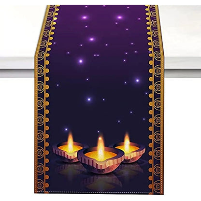 Hanukkah Menorah Table Runner – Star of David Holiday Home Décor