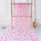 Red Heart-shaped Mesh Tablecloth Perfect For Decorating Wedding Banquets Parties And Romantic Valentines Day Candlelight Dinners