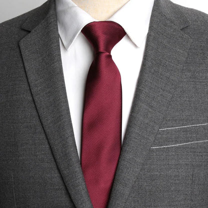 Men's Slim Tie Classic Solid Color