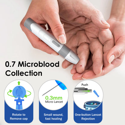 Bioland G‑425‑2 Blood Glucose Meter – Fast 5‑Second Results with 50 Test Strips, Diabetes Testing Kit