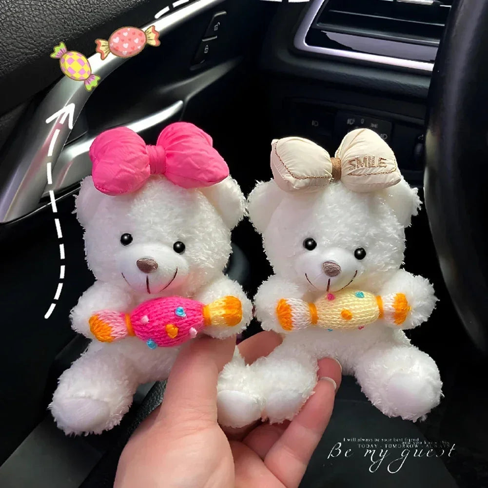 Cute Car Wiper Plush Ornaments – Capybara, Panda & Cat Turn‑Signal Switch Decorations