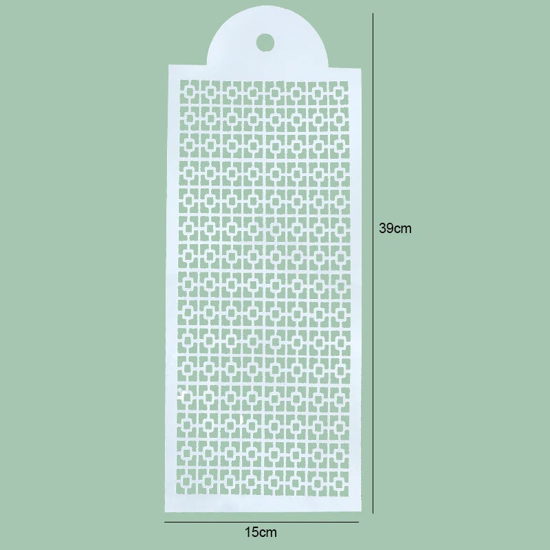FAIS DU Fondant Cake Mesh Stamps Stencils For DIY Craft Making Wedding Cake Design Plastic Spray Template Cookie Painting Mold