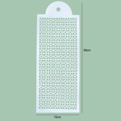 FAIS DU Fondant Cake Mesh Stamps Stencils For DIY Craft Making Wedding Cake Design Plastic Spray Template Cookie Painting Mold