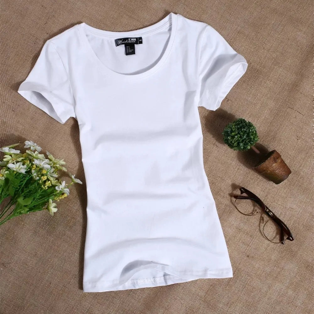 Women's Casual Short Sleeved Slim T shirts