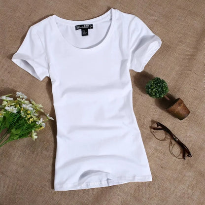 Women's Casual Short Sleeved Slim T shirts