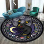 MINISO Elf Pokémon printed round carpet game soft floor mat home living room bedroom room decoration non-slip and anti-fading