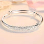 Trendy 925 Sterling Silver Bangles Bracelet Charms