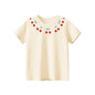Short Sleeve Children Girl T-shirts Printed 2-8 Years Cotton Toddler Girl Tops Kids Baby Girl Tees Clothes